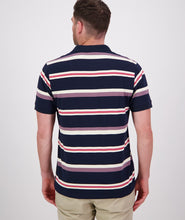 Load image into Gallery viewer, Swanndri Winffred Stripe Polo - Red/Ivory
