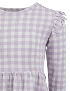 Eve Girl Checkers Dress (3-7) - Purple