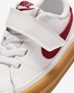 Nike Court Legacy Baby/Toddler Shoes - White/Gum Yellow/Team Red