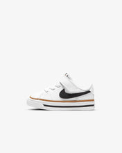 Load image into Gallery viewer, Nike Court Legacy Baby/Toddler Shoes - White/Black/Desert Ochre
