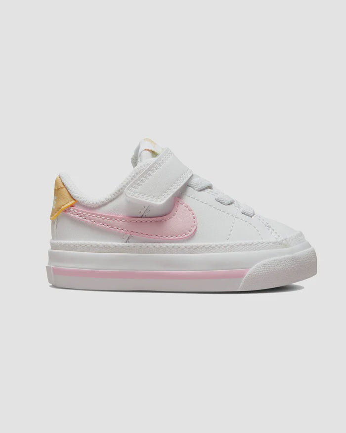Nike Court Legacy Shoe - White/Pink Foam - Sesame - Honeydew