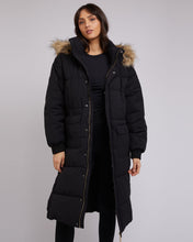 Load image into Gallery viewer, All About Eve Active Fur Longline Puffer - Black
