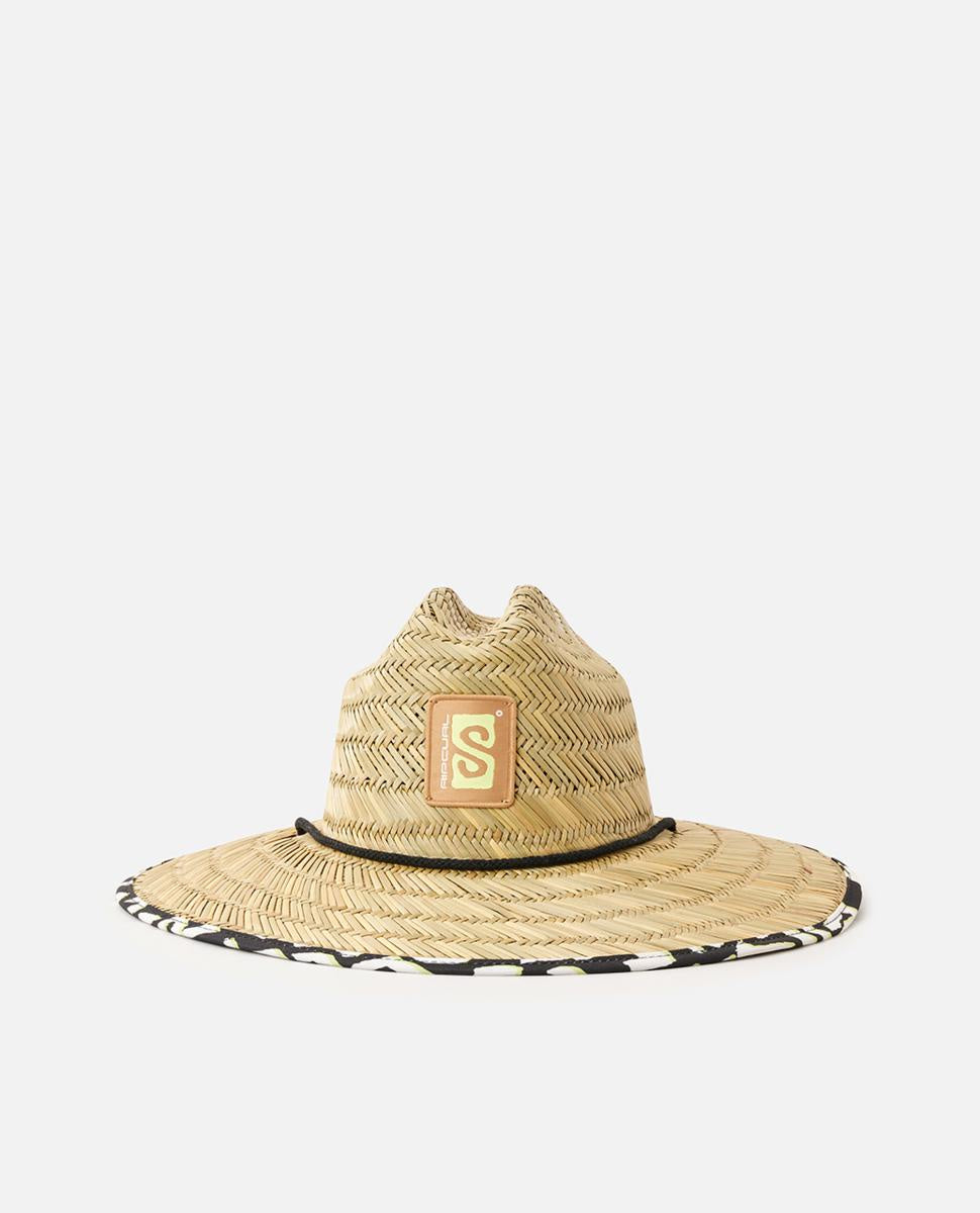 Rip Curl Mixed Straw Sun Hat - Natural/Black