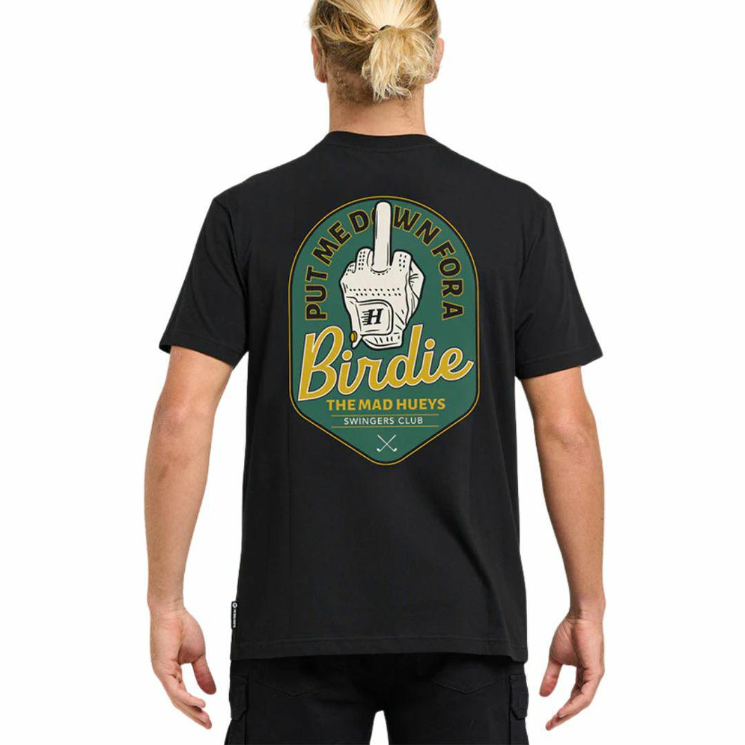 The Mad Hueys Birdie S/S Tee - Black