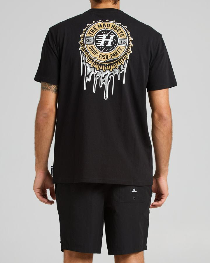 The Mad Hueys Hueys Cold One Tee - Black