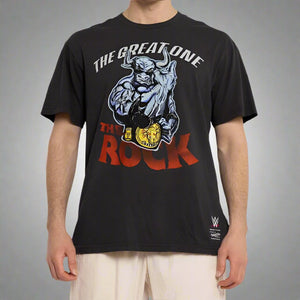 Mitchell & Ness The Rock The Great One Tee - Faded Black