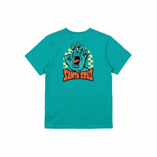 Load image into Gallery viewer, Santa Cruz Arch Check Hand Tee (8-14) - Teal
