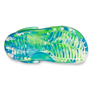 Crocs Classic Glow Marbled Clog (C4-C10) - Prep Blue, Multicoloured & Glow