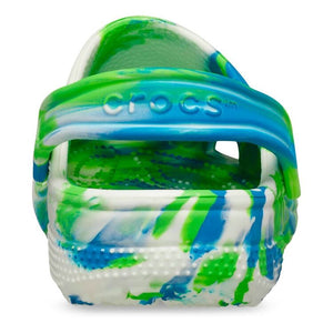 Crocs Classic Glow Marbled Clog (C4-C10) - Prep Blue, Multicoloured & Glow