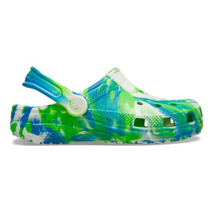 Crocs Classic Glow Marbled Clog (C4-C10) - Prep Blue, Multicoloured & Glow