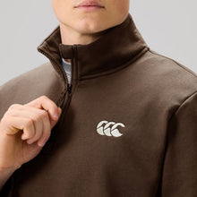 Load image into Gallery viewer, Canterbury Mens Fundamentals Quarter-Zip Sweater - Brown
