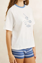 Load image into Gallery viewer, Rhythm Fish Raglan T-Shirt - Vintage White
