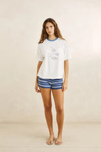 Load image into Gallery viewer, Rhythm Fish Raglan T-Shirt - Vintage White
