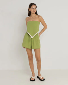 Rhythm Lara Scarf Top - Green