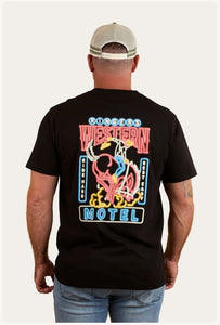 Ringers Western Ride Hard Mens Loose Fit T-Shirt - Black