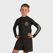 Load image into Gallery viewer, Ringers Western Davey Youth Boys Swim Rashie -Black/White
