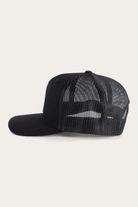 Ringers Western Signature Bull Trucker Cap - Black + White Patch