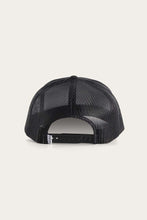 Load image into Gallery viewer, Ringers Western Signature Bull Trucker Cap - Black + White Patch
