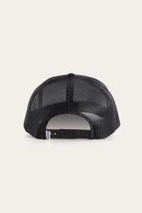 Ringers Western Signature Bull Trucker Cap - Black + White Patch