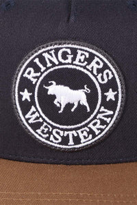 Ringers Western Signature Bull Trucker Cap - Dark Navy/Clay