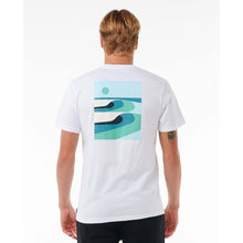 Load image into Gallery viewer, Rip Curl Surf Revival Lined Up Tee - White
