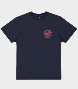 Santa Cruz Boys MFG Dot Fade Tee - Navy