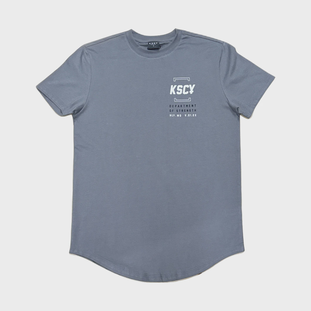 Kiss Chacey Department Dual Curved Tee - Charcoal