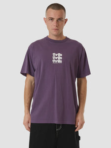 Thrills Blurred State Merch Fit Tee - Dust Purple