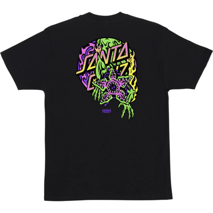 Santa Cruz x  Stranger Things Demogorgon Tee - Black