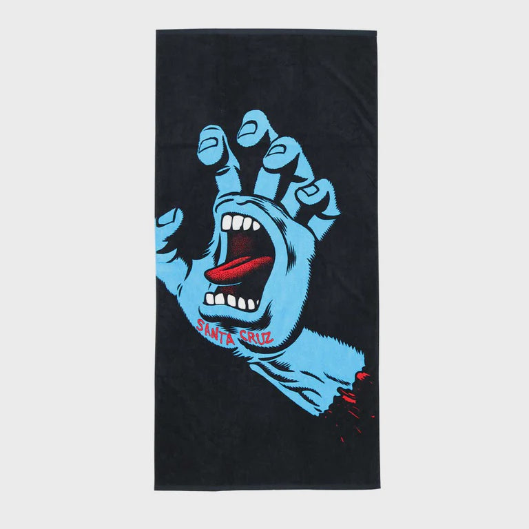 Santa Cruz Screaming Hand Towel - Black