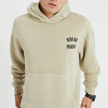 Load image into Gallery viewer, Nena &amp; Pasadena Santa Fe Heavy Relaxed Hooded Sweater - Pigment Feather Grey
