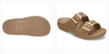 Load image into Gallery viewer, Crocs Saturday Metallic Buckle Sandal - Sepia
