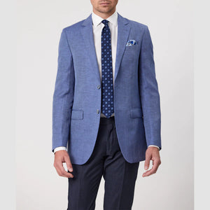 Savile Row Wool/Linen Blazer - Sky