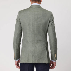 Savile Row Wool/Linen Blazer - Green