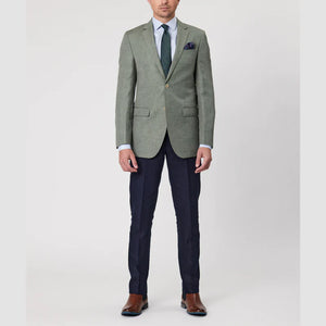 Savile Row Wool/Linen Blazer - Green