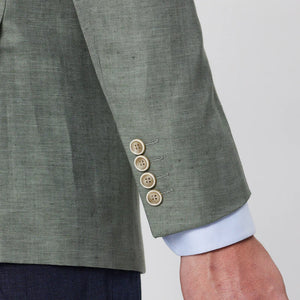 Savile Row Wool/Linen Blazer - Green