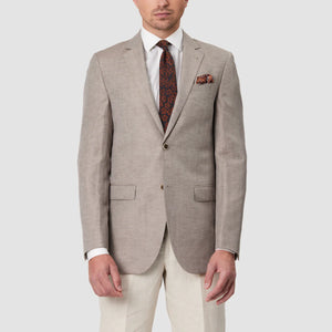 Savile Row Wool/Linen Blazer - Stone