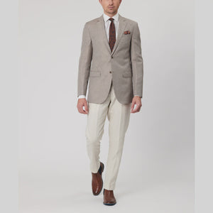 Savile Row Wool/Linen Blazer - Stone