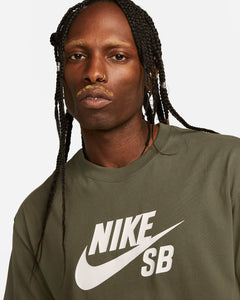 Nike SB Logo Skate T-Shirt - Medium Olive