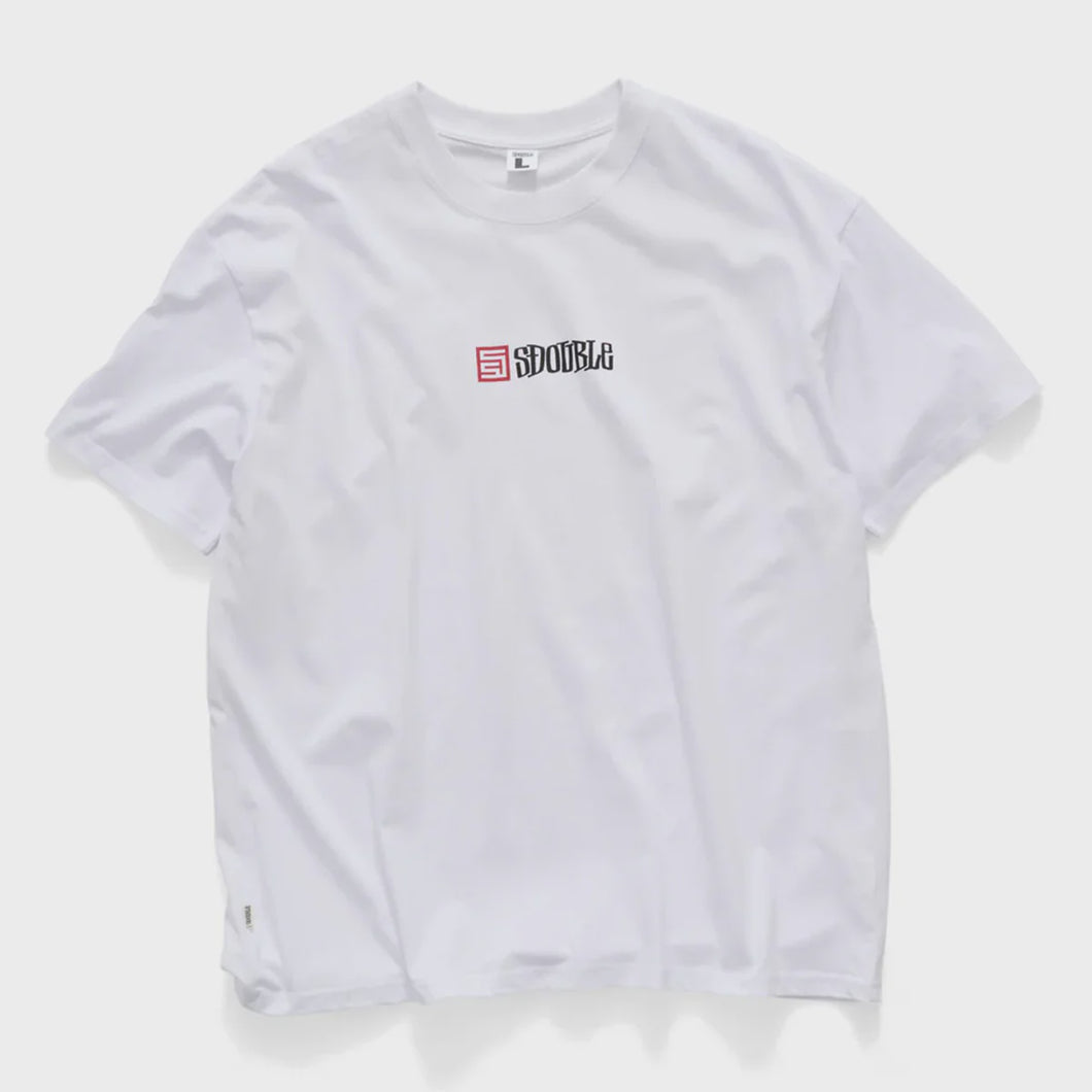 S Double S Cube Mid Block SS Tee - White