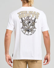 Load image into Gallery viewer, The Mad Hueys Ship Wheel Beers Tee - White

