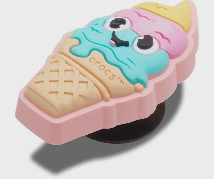 Crocs Ice Cream Cone with Smile Jibbitz Charm
