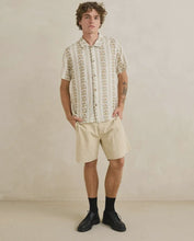 Load image into Gallery viewer, Rhythm Paisley Stripe S/S Shirt - Natural
