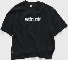 Load image into Gallery viewer, S Double Block Heavyweight T-Shirt - Black
