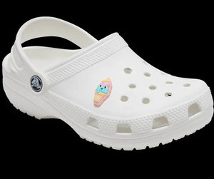Crocs Ice Cream Cone with Smile Jibbitz Charm