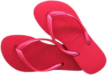 Load image into Gallery viewer, Havaianas Kids Slim Metallic Thongs - Pink Fever
