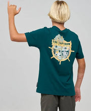 Load image into Gallery viewer, The Mad Hueys Croc Captain Youth SS Tee - Atlantic
