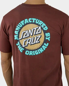 Santa Cruz Speed MDG Dot Puff Short Sleeve Tee - Brown