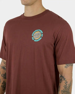 Santa Cruz Speed MDG Dot Puff Short Sleeve Tee - Brown