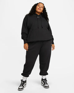 Nike Sportswear Phoenix Fleece Pullover Hood (Plus Size) - Black